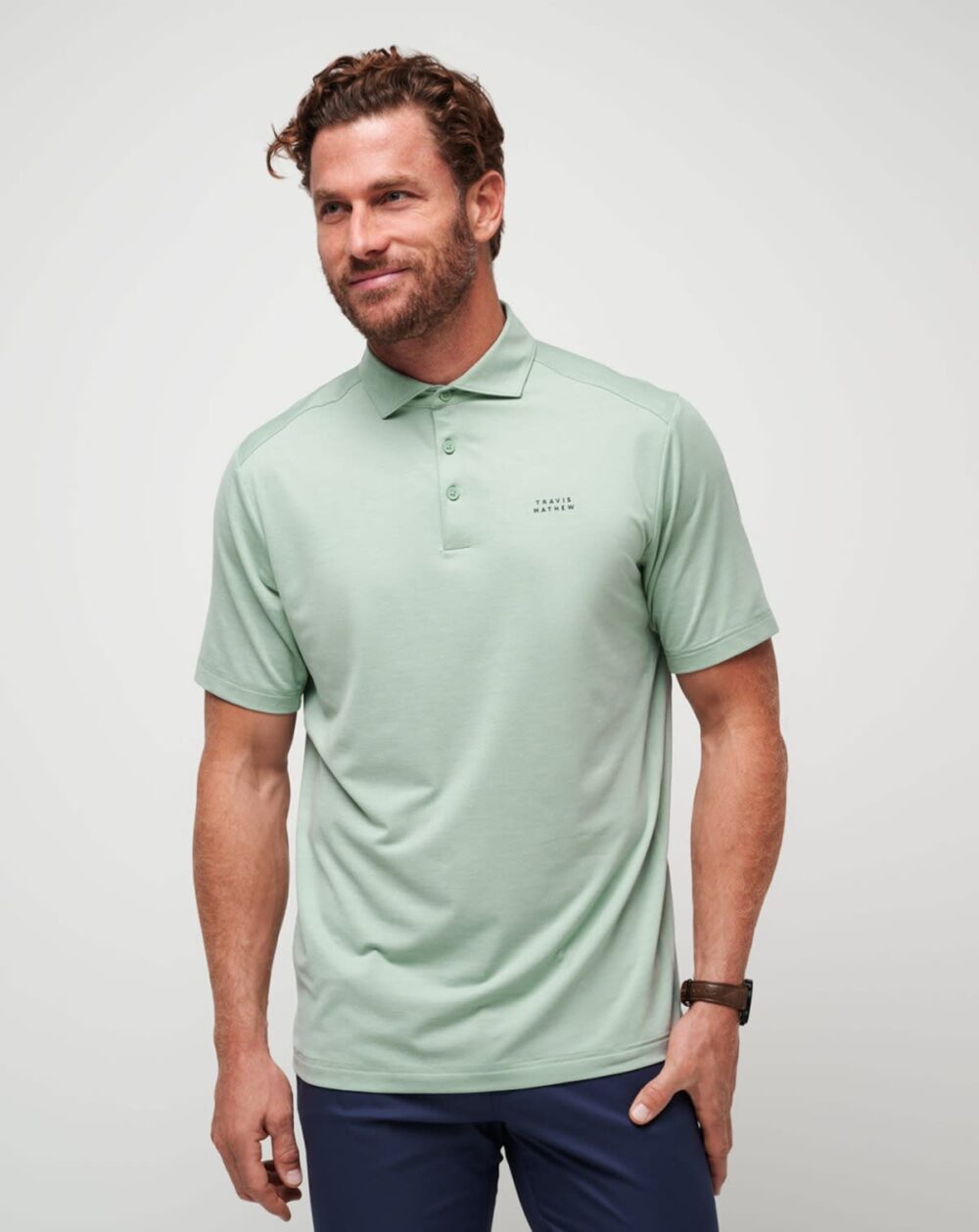 Travis Mathew Heater Pro Polo - Jadeite