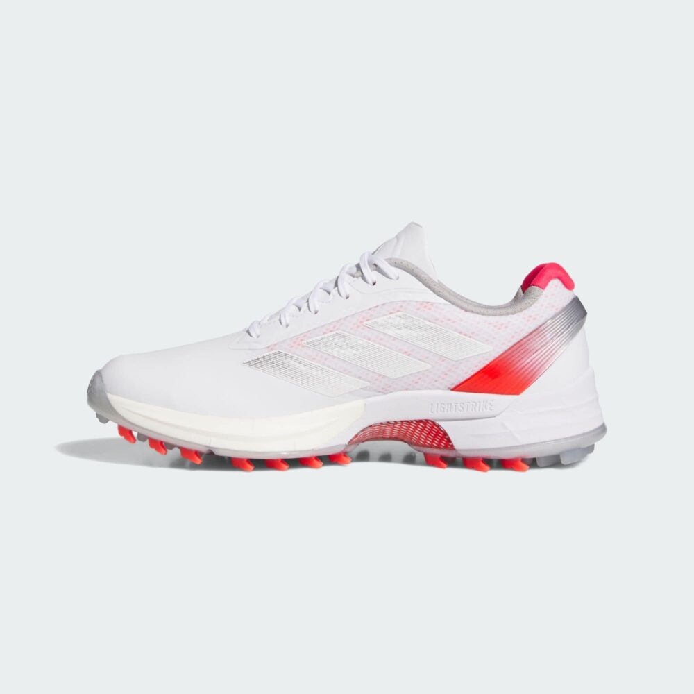 Adidas Adizero ZG Women's Shoes - Cloud White / Silver Metallic / Lucid Red - Image 6