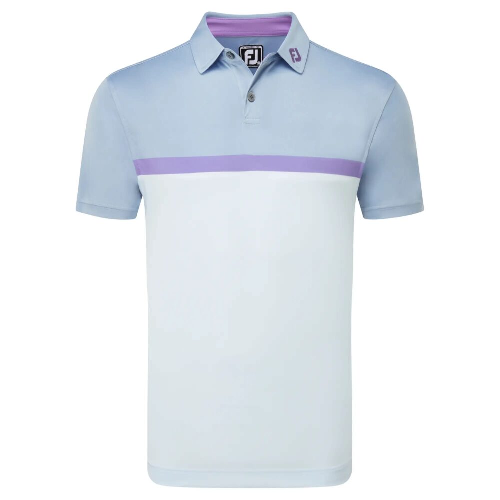 FootJoy 24 Lisle Colour Block Polo - Mist