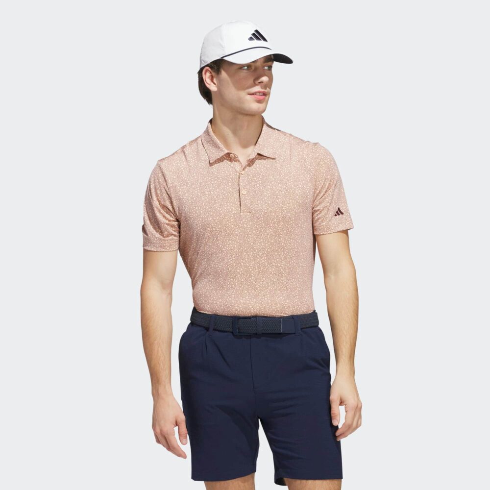 Adidas Ultimate365 Mini Bunker Polo - Powder Coral - Image 4