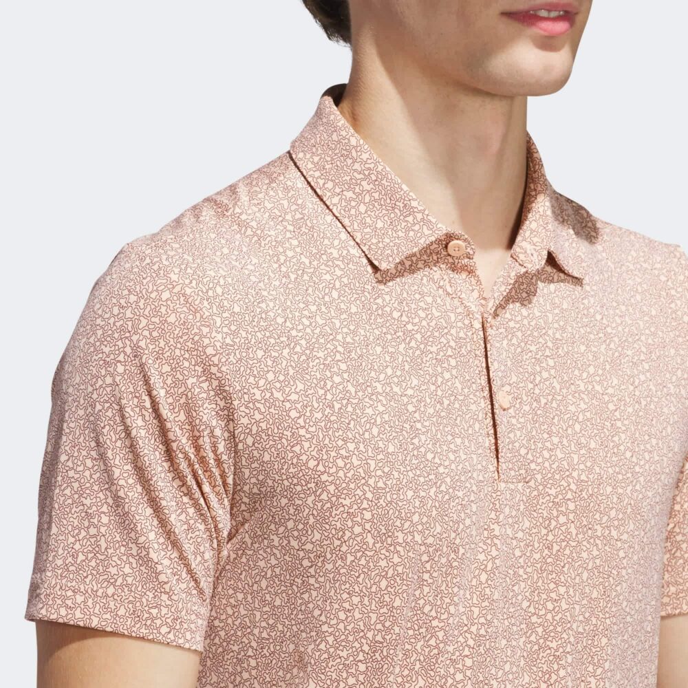 Adidas Ultimate365 Mini Bunker Polo - Powder Coral - Image 2