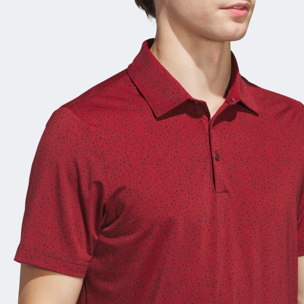 Adidas Ultimate365 Mini Bunker Polo - Aurora Ruby - Image 2