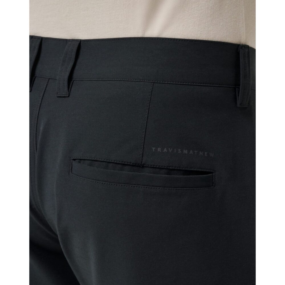 Travis Mathew Tech Chino Short - Black - Image 5