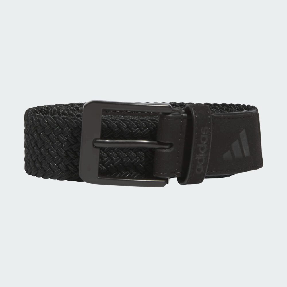 Adidas Golf Braided Stretch Belt - Black