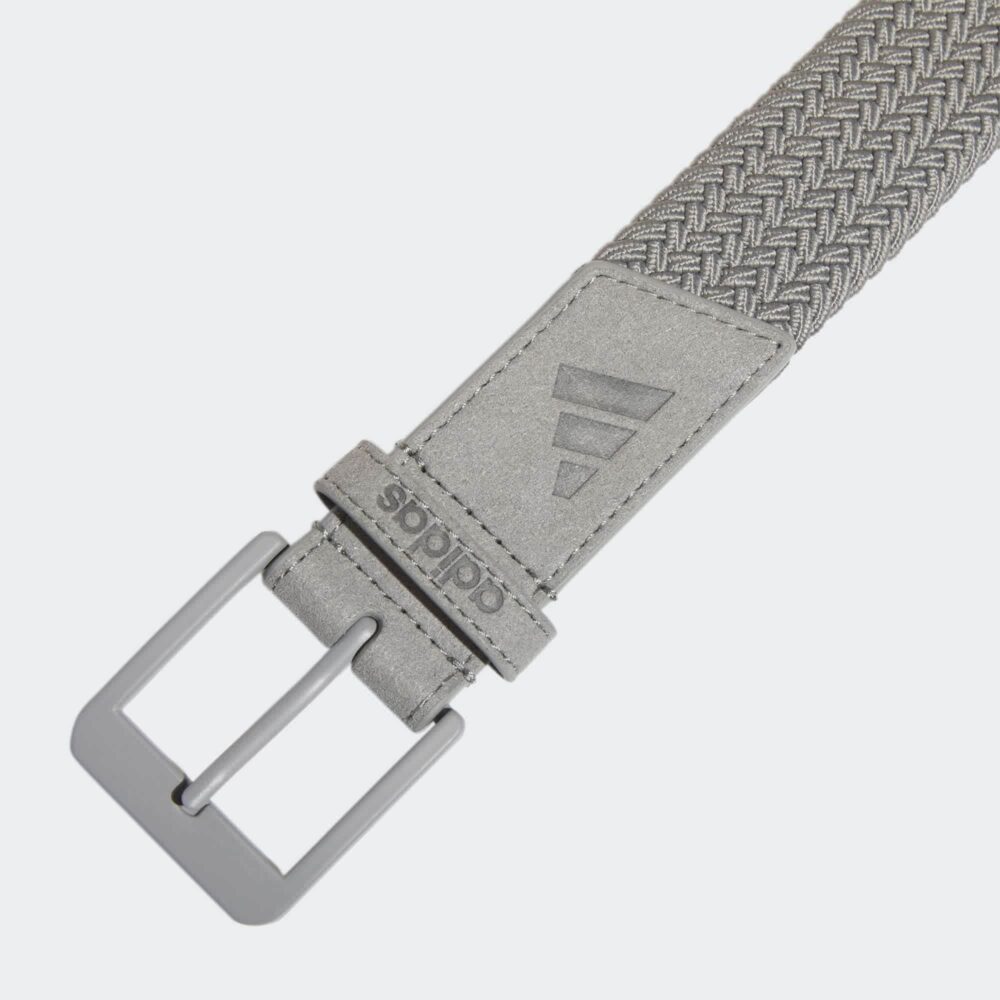 Adidas Golf Braided Stretch Belt - Grey Three - Image 2