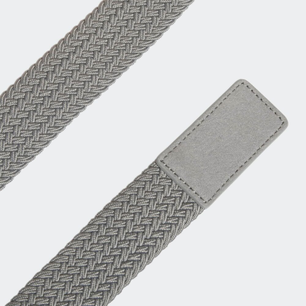 Adidas Golf Braided Stretch Belt - Grey Three - Image 3