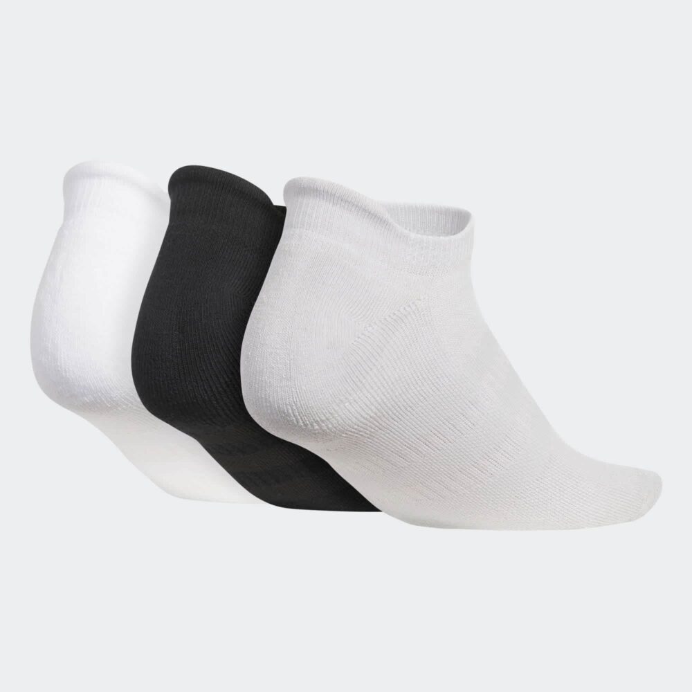 Adidas Women's Comfort Low Cut Socks 3 Pack - White / Grey Two / Black - Image 2